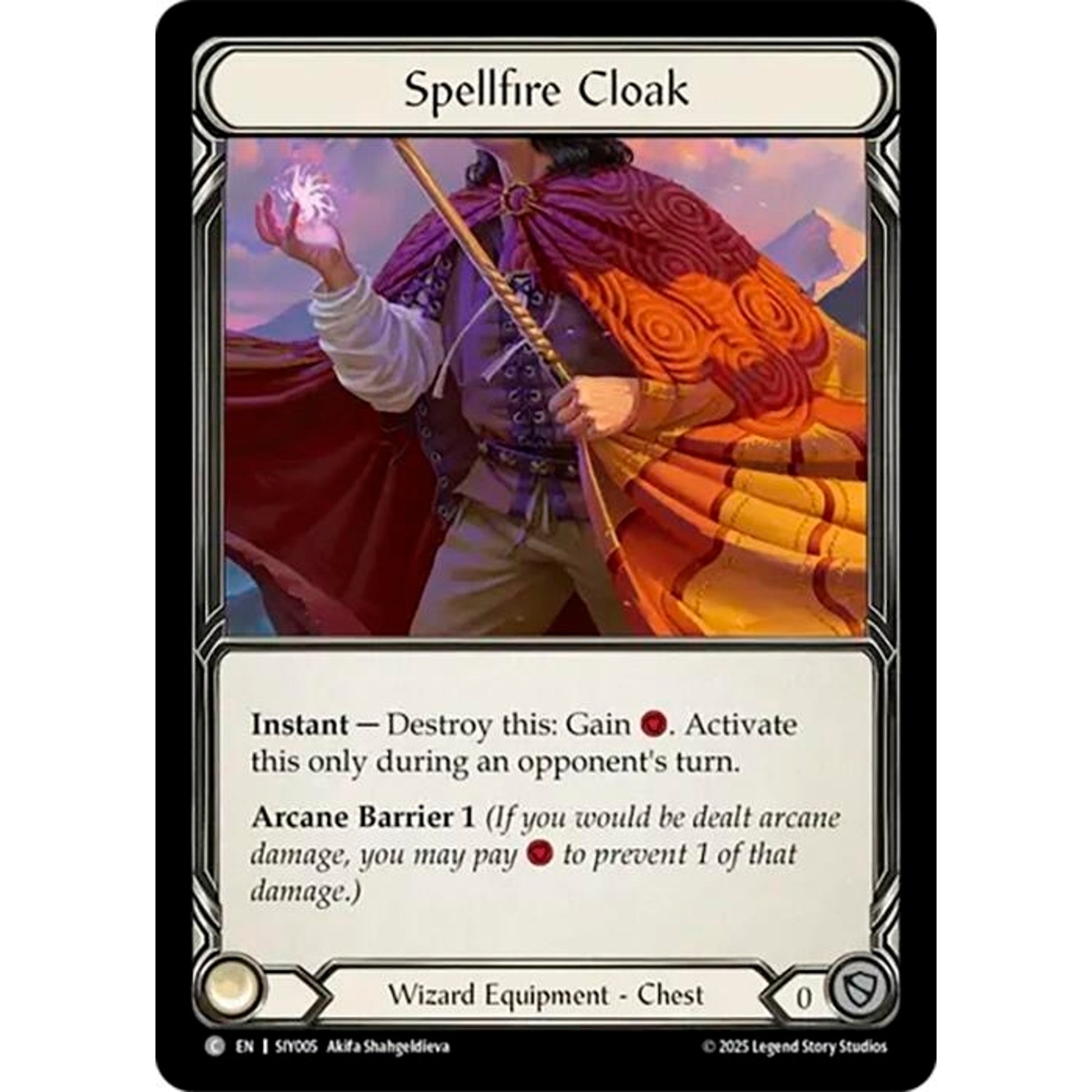 Image for Spellfire Cloak (SIY005) - Flesh and Blood TCG