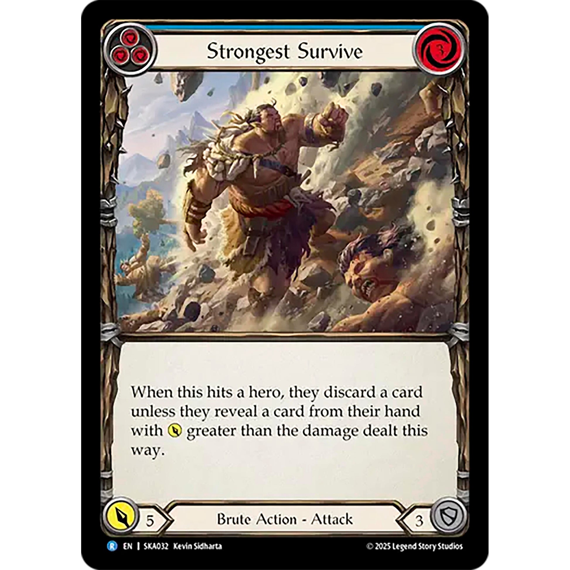 Image for Strongest Survive (Blue) (SKA032) - Flesh and Blood TCG