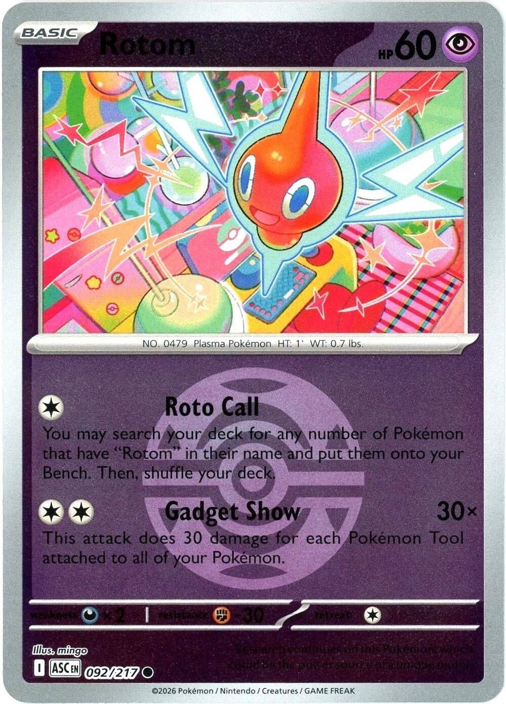Image for Rotom (Dusk Ball) (092/217) (ASC) - Pokemon