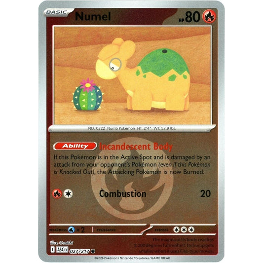 Image for Numel - 027/217 (Energy Symbol Pattern) (027/217) (ASC) - Pokemon