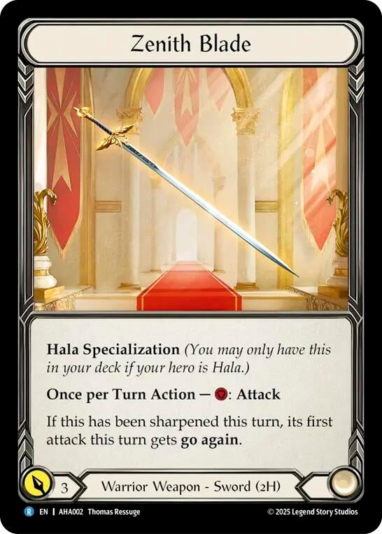 Image for Zenith Blade (AHA002) (AHA) - Flesh and Blood TCG