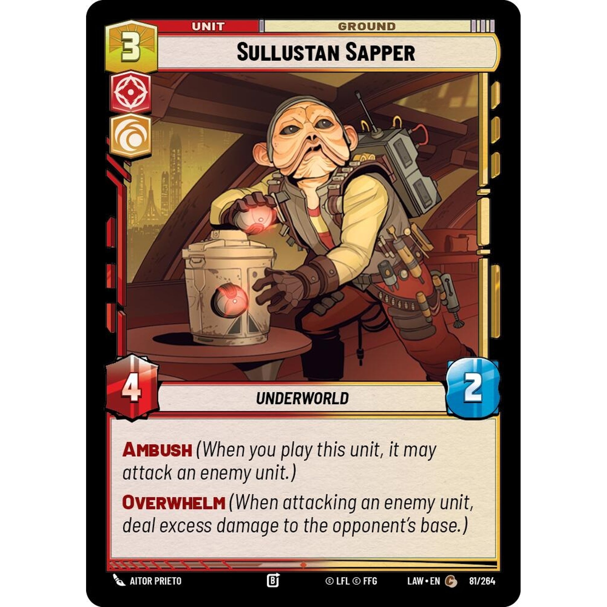 Image for Sullustan Sapper (81/264) (LAW) - Star Wars: Unlimited