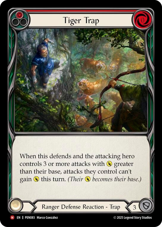 Image for Tiger Trap (Red) (PEN083) (PEN) - Flesh and Blood TCG
