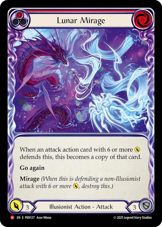 Image for Lunar Mirage (Red) (PEN127) (PEN) - Flesh and Blood TCG