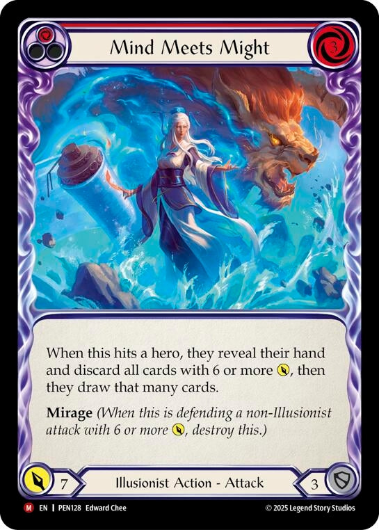 Image for Mind Meets Might (Red) (PEN128) (PEN) - Flesh and Blood TCG