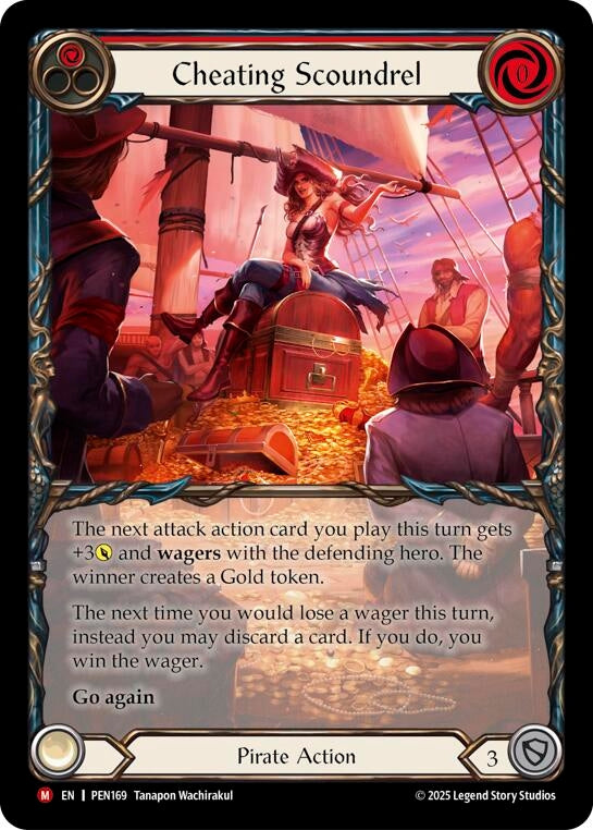 Image for Cheating Scoundrel (Red) (Extended Art) (PEN169) (PEN) - Flesh and Blood TCG