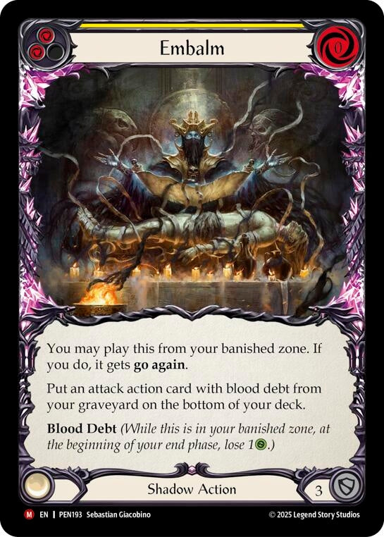 Image for Embalm (Yellow) (PEN193) (PEN) - Flesh and Blood TCG