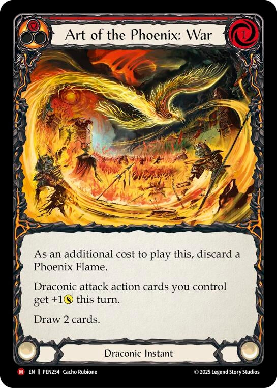 Image for Art Of The Phoenix: War (Red) (PEN254) (PEN) - Flesh and Blood TCG