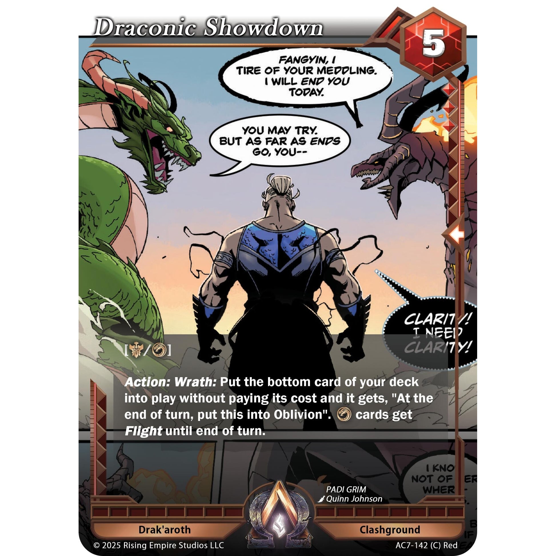 Image for Draconic Showdown (AC7-142) (AC7) - Alpha Clash