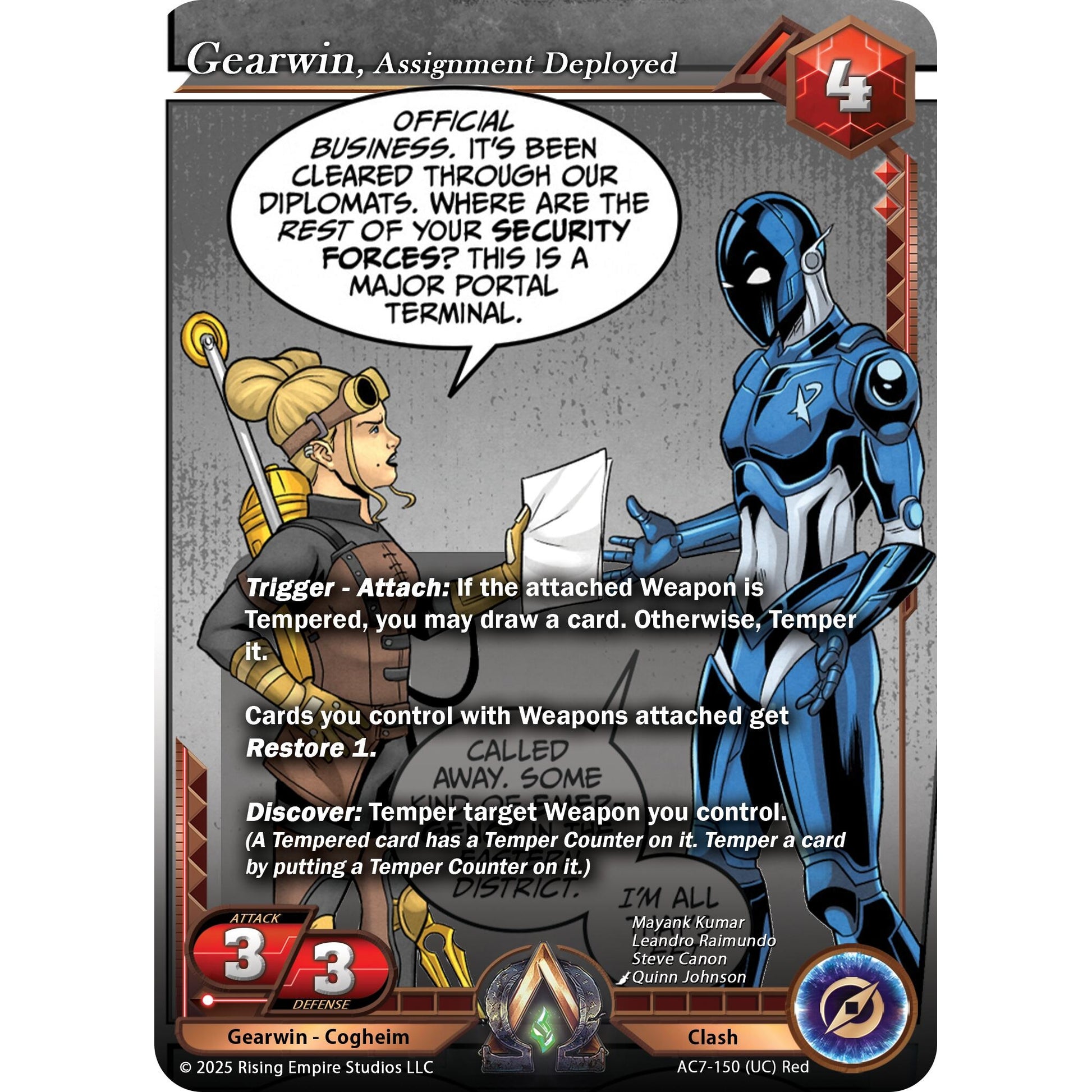 Image for Gearwin, Assignment Deployed (AC7-150) (AC7) - Alpha Clash