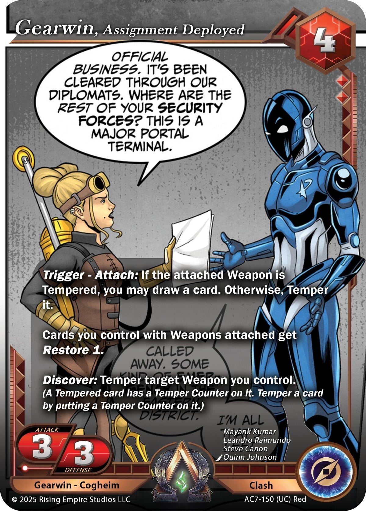 Image for Gearwin, Assignment Deployed (AC7-150) (AC7) - Alpha Clash