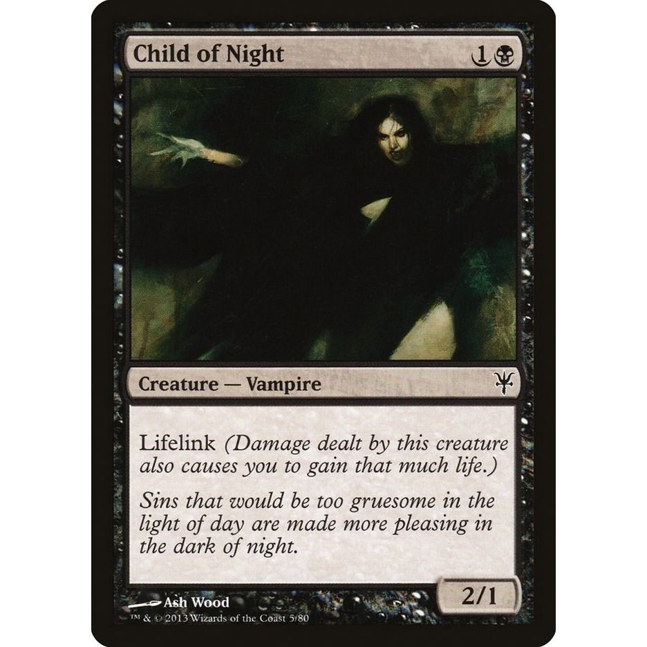 Image for Child of Night (5) (DDK) - Magic: The Gathering