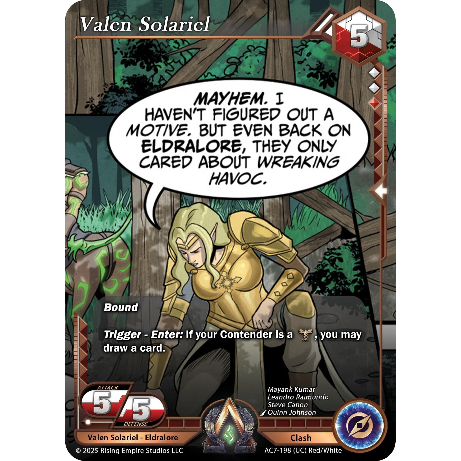 Image for Valen Solariel (AC7-198) (AC7) - Alpha Clash