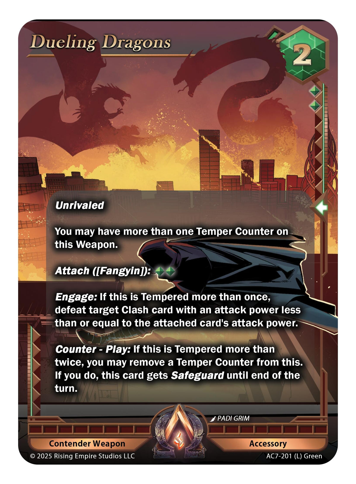 Image for Dueling Dragons (AC7-201) (AC7) - Alpha Clash
