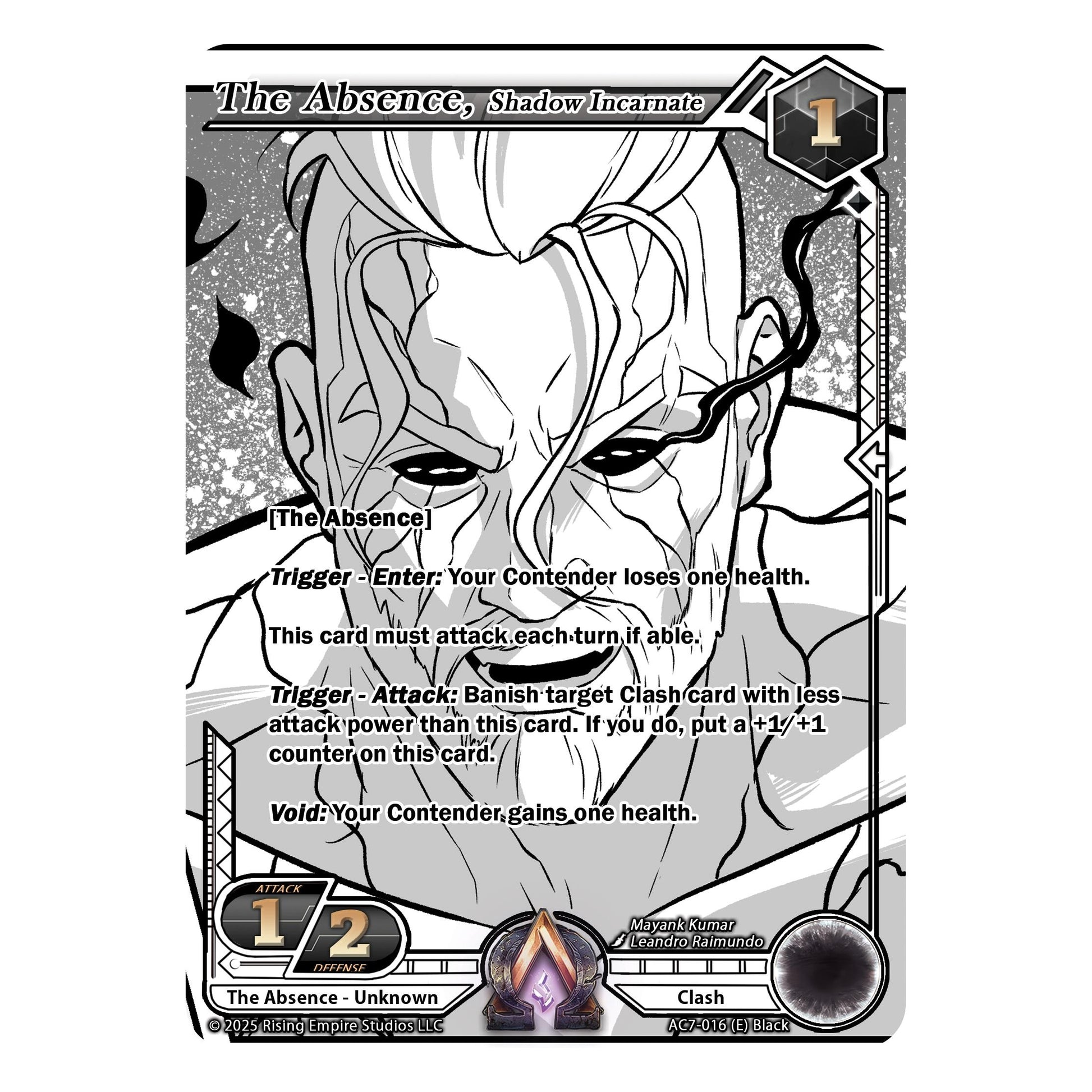 Image for The Absence, Shadow Incarnate (Ink) (AC7-016) (AC7) - Alpha Clash