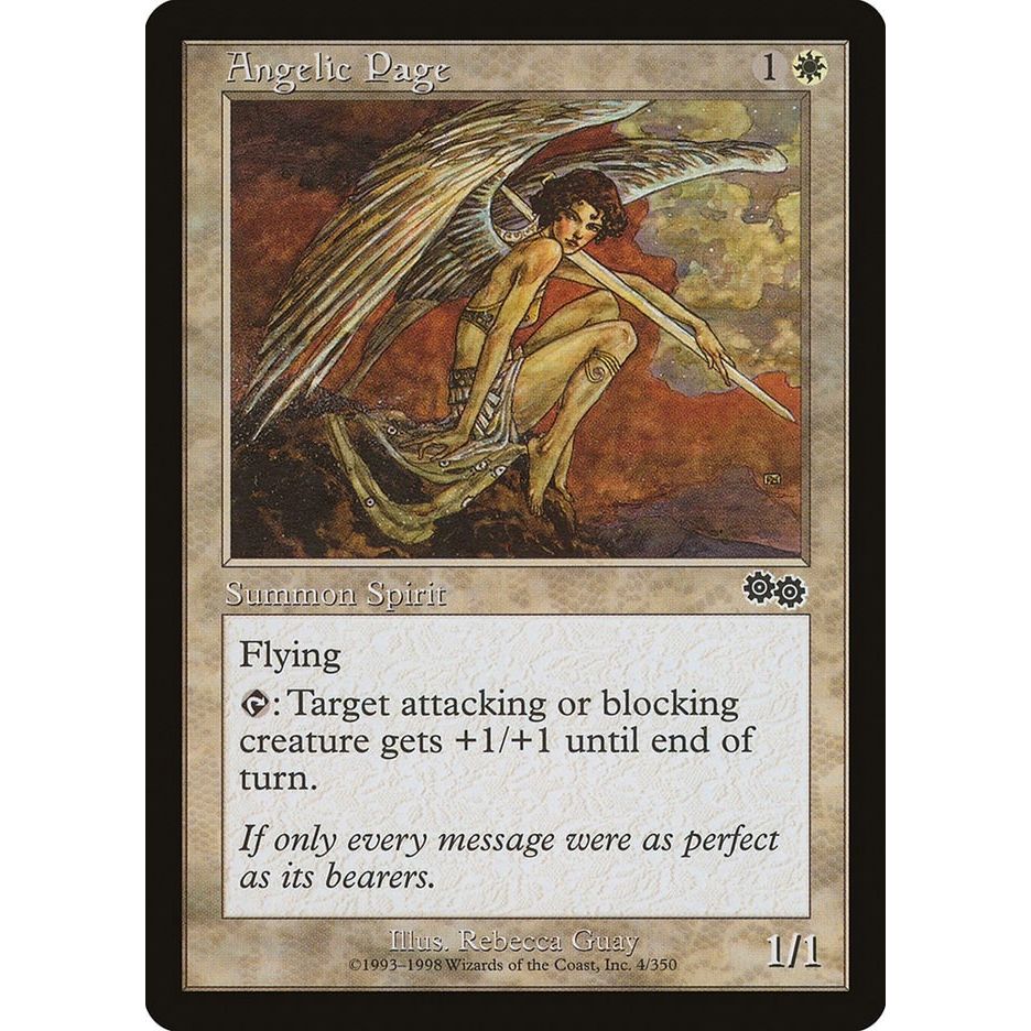 Image for Angelic Page (4) (USG) - Magic: The Gathering