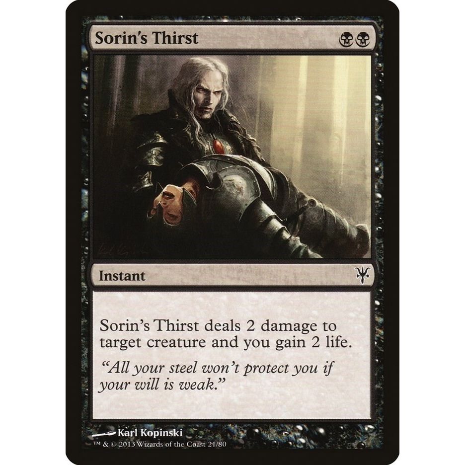 Image for Sorin's Thirst (21) (DDK) - Magic: The Gathering