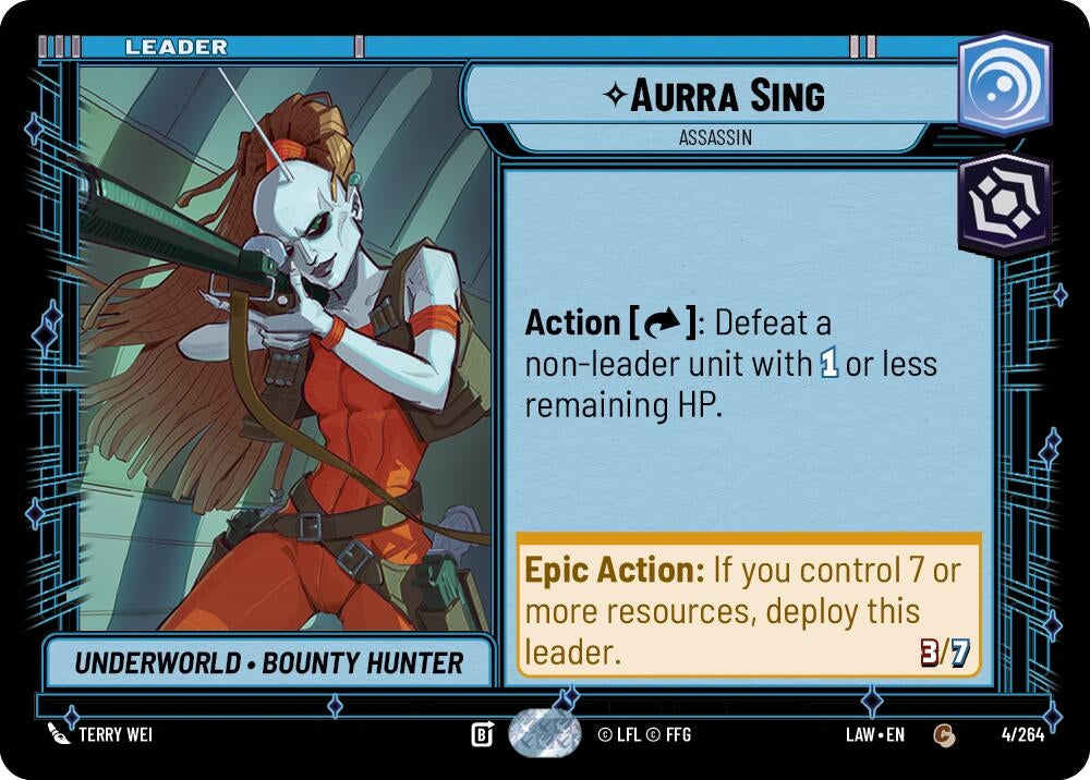 Image for Aurra Sing - Assassin (4/264) (LAW) - Star Wars: Unlimited