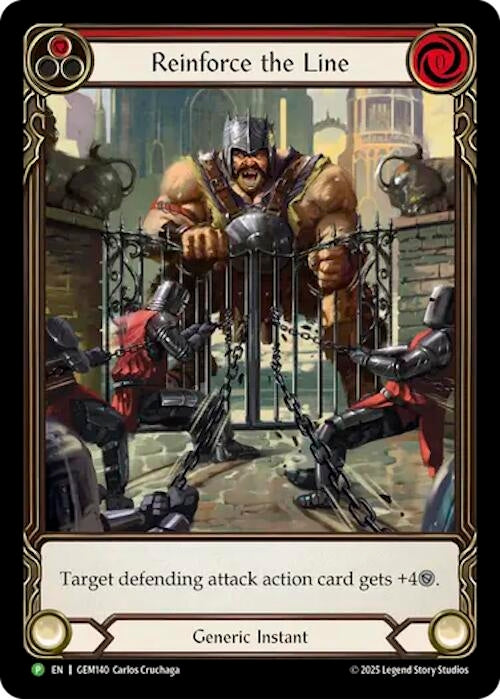 Image for Reinforce the Line (GEM140) (GEM) - Flesh and Blood TCG