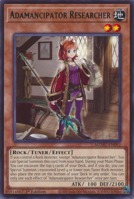 Image for Adamancipator Researcher (MZMU-EN092) - YuGiOh