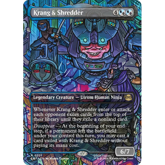 Krang & Shredder (Borderless) (201) (TMT)