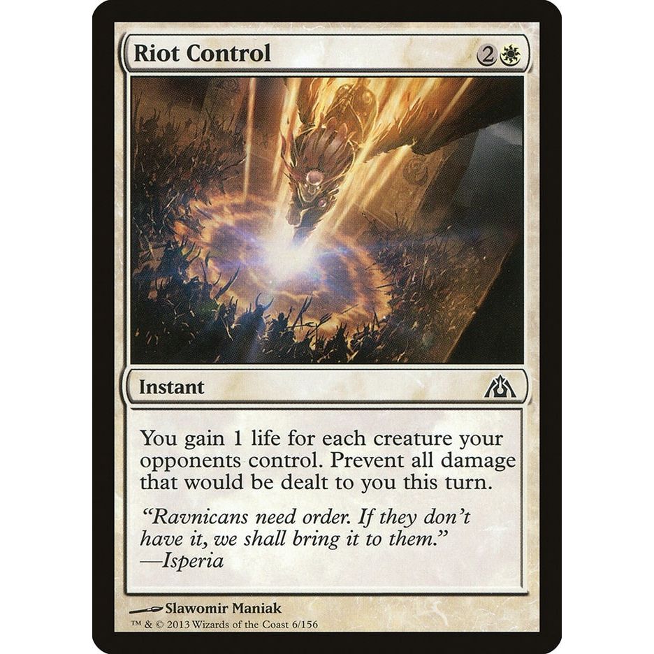 Image for Riot Control (6) (DGM) - Magic: The Gathering