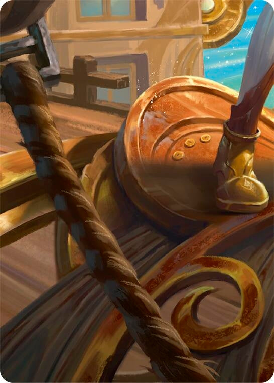 Image for Puffin, Full Steam Ahead // Marlynn, Treasure Hunter Double Sided Art Card (Bottom Left) (GEM) - Flesh and Blood TCG