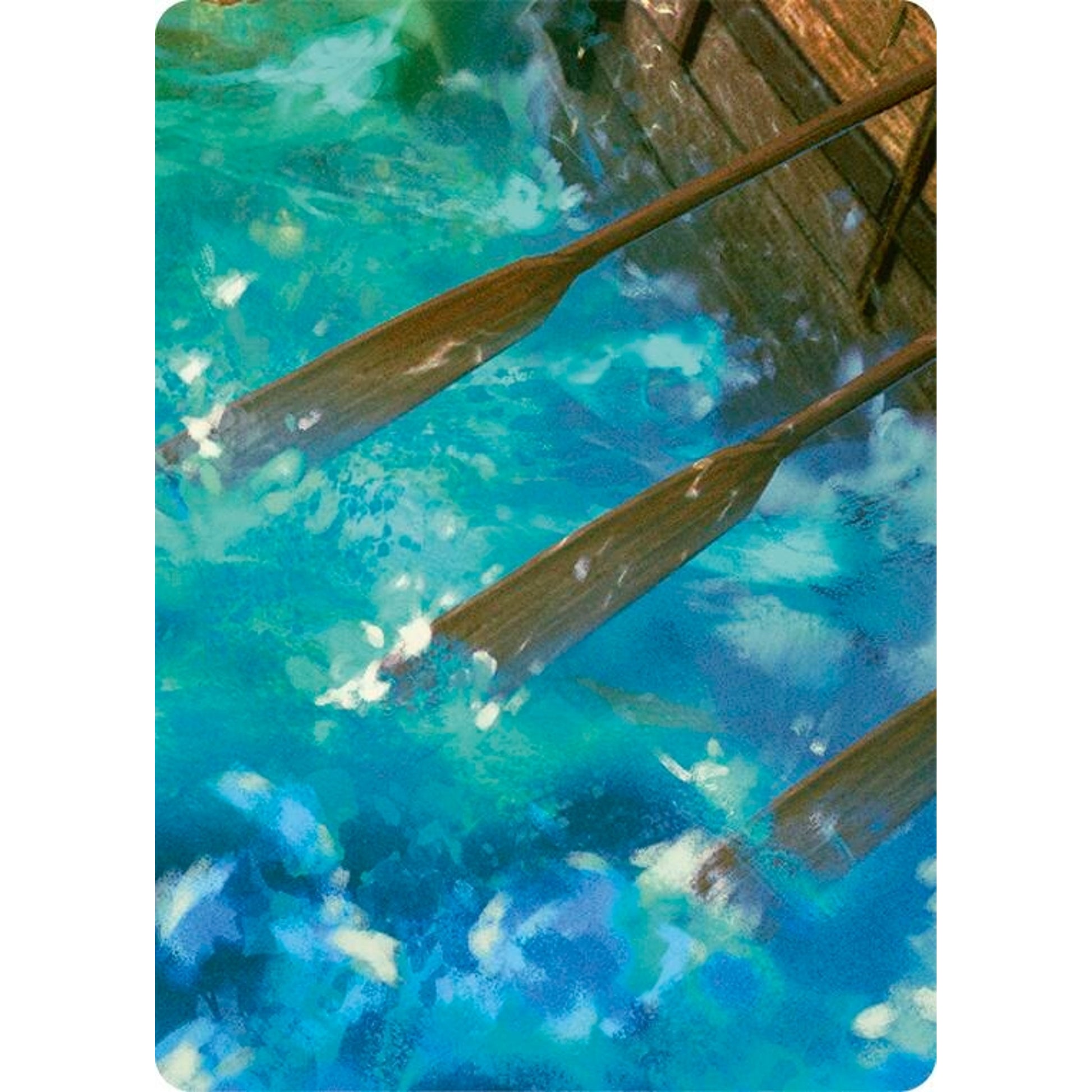 Image for Treasure Island // High Seas Map Doubled Sided Art Card (Bottom Center) - Flesh and Blood TCG