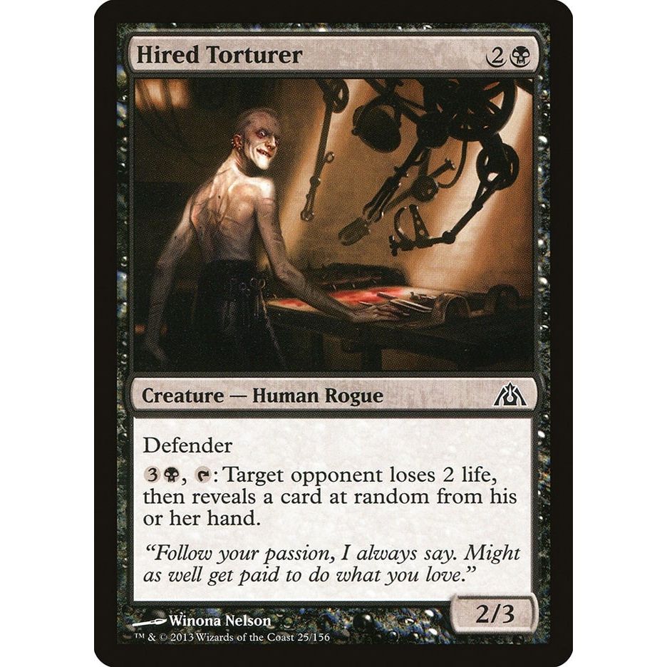 Image for Hired Torturer (25) (DGM) - Magic: The Gathering