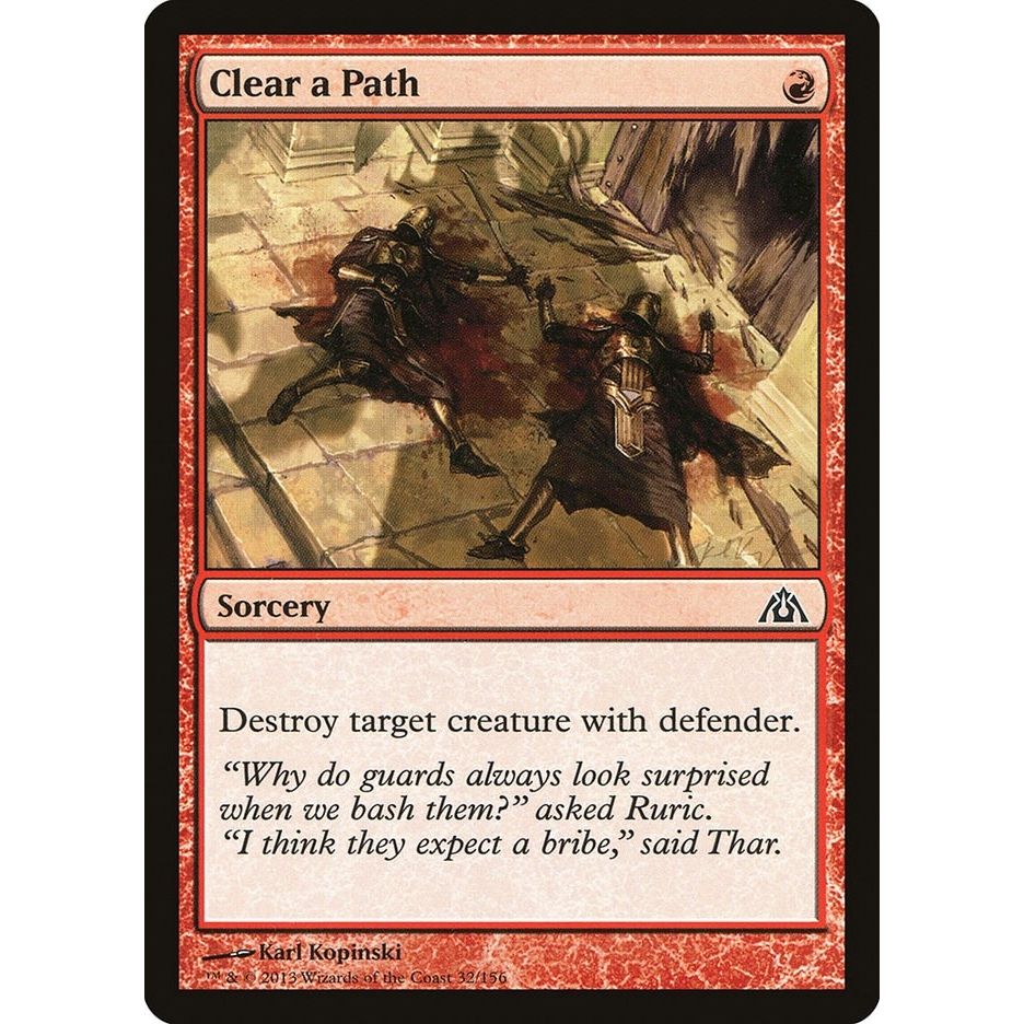 Image for Clear a Path (32) (DGM) - Magic: The Gathering