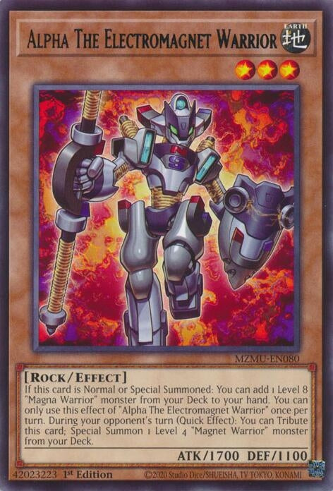Image for Alpha The Electromagnet Warrior (MZMU-EN080) - YuGiOh