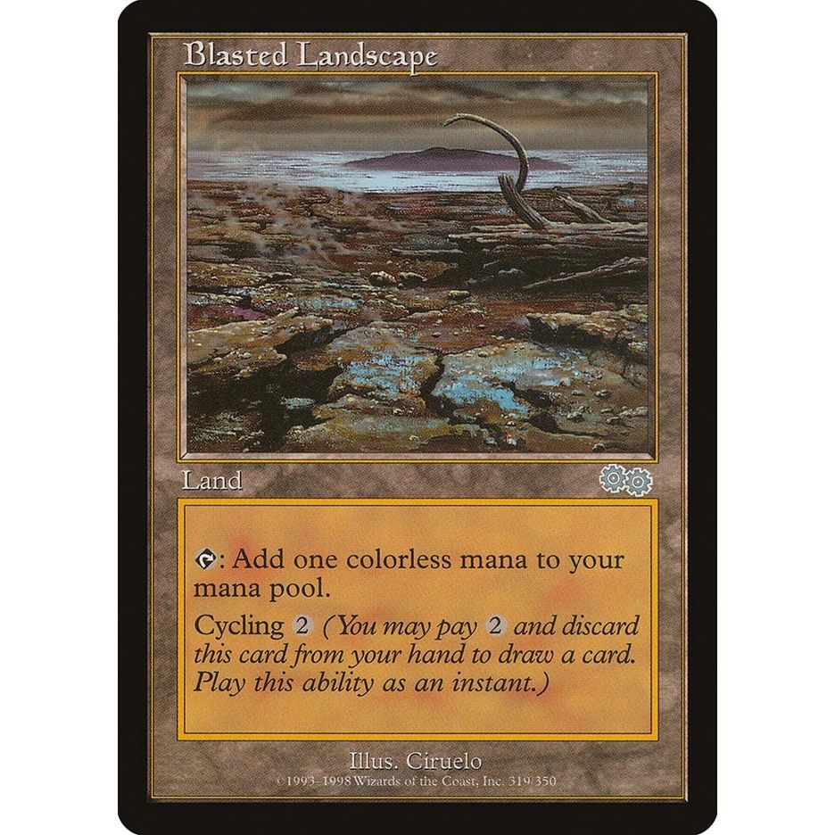 Image for Blasted Landscape (319) (USG) - Magic: The Gathering