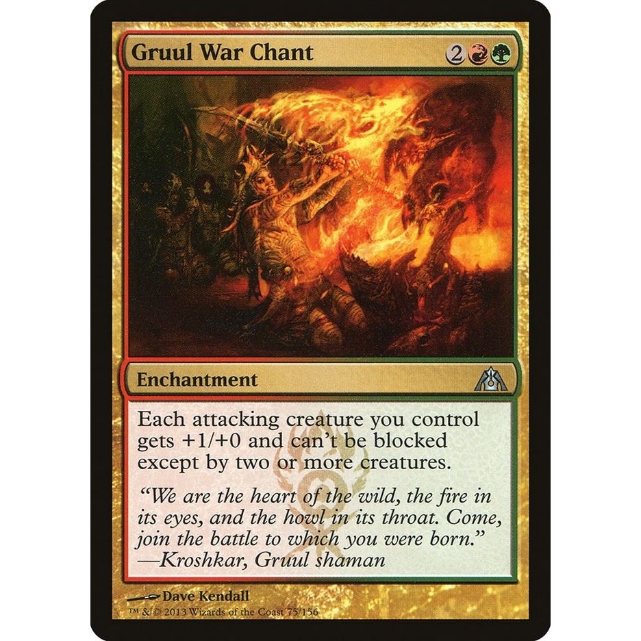 Image for Gruul War Chant (75) (DGM) - Magic: The Gathering