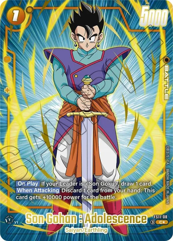 Image for Son Gohan : Adolescence - FS11-08 (Gold) (FS11-08) (FS11) - Dragon Ball Super: Fusion World