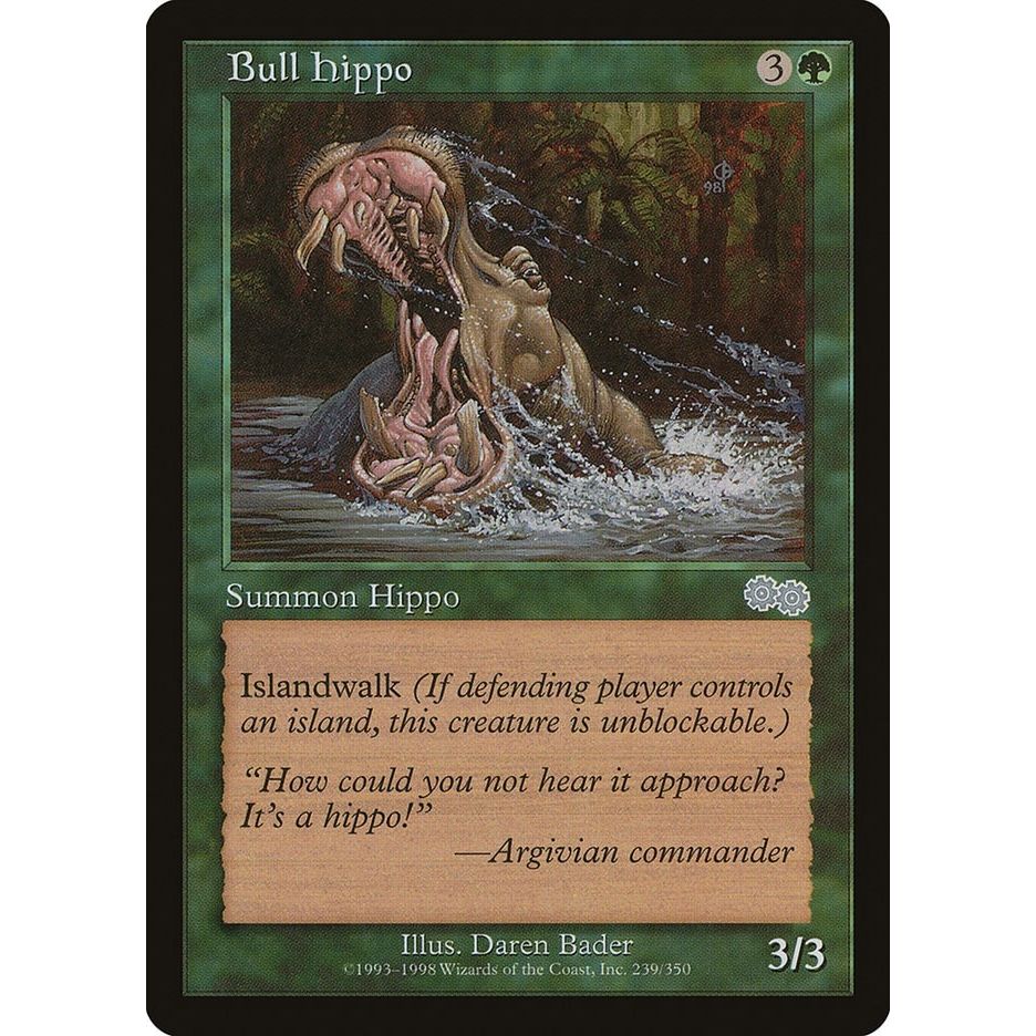 Image for Bull Hippo (239) (USG) - Magic: The Gathering
