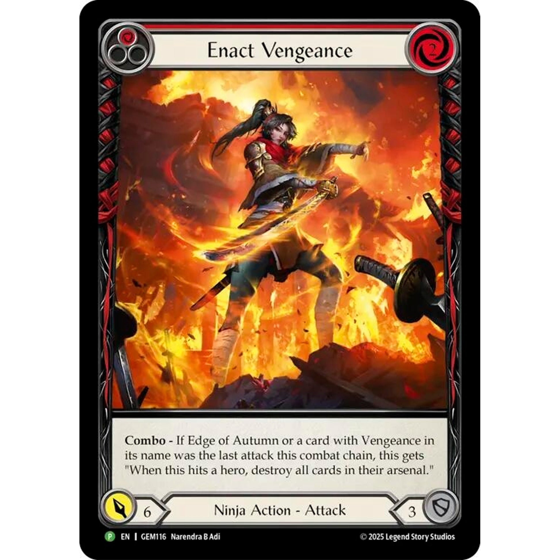 Image for Enact Vengeance (GEM116) (GEM) - Flesh and Blood TCG