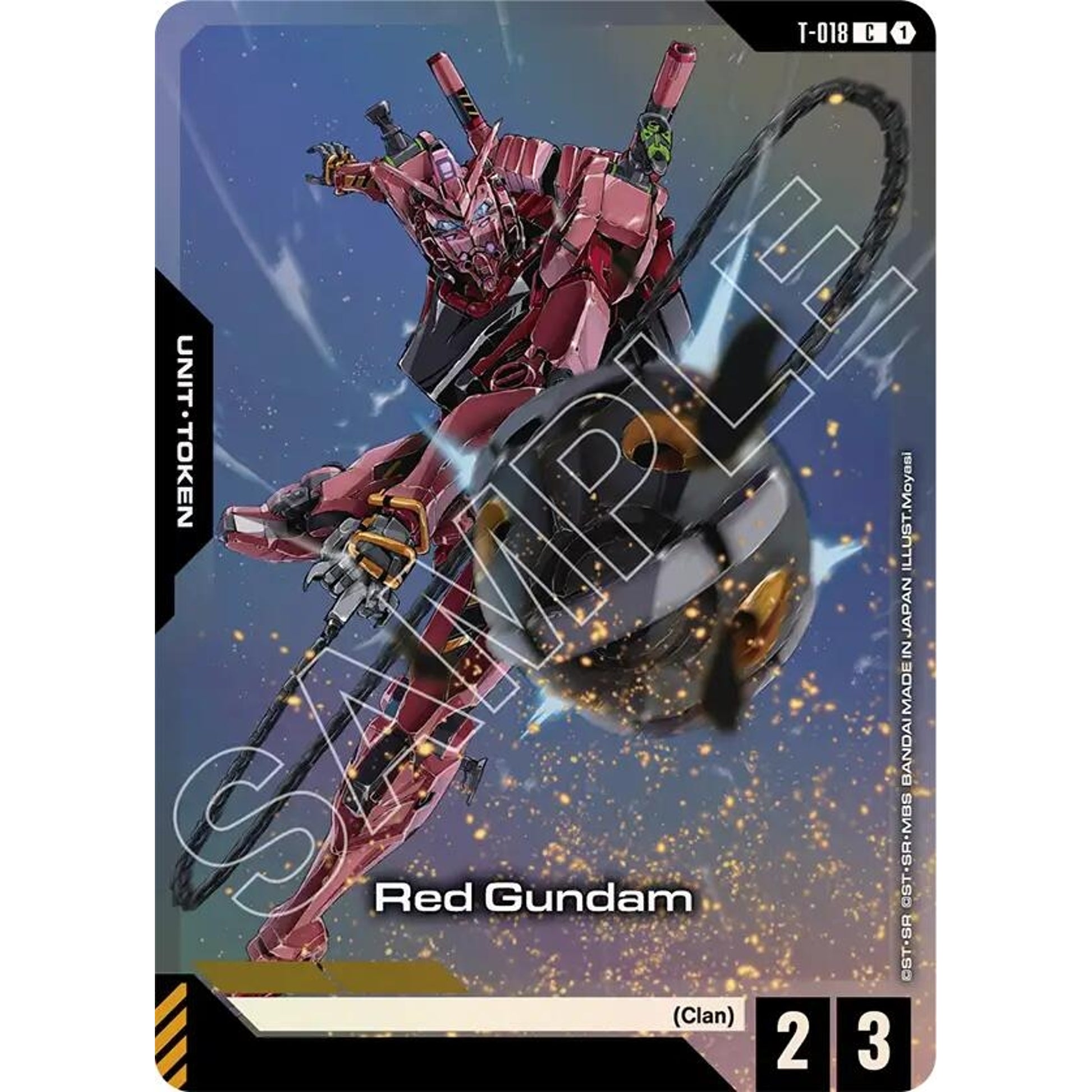 Image for Red Gundam (T-018) Token (Premium Card Collection Gundam Assemble) (T-018) (GCG-PR) - Gundam Card Game