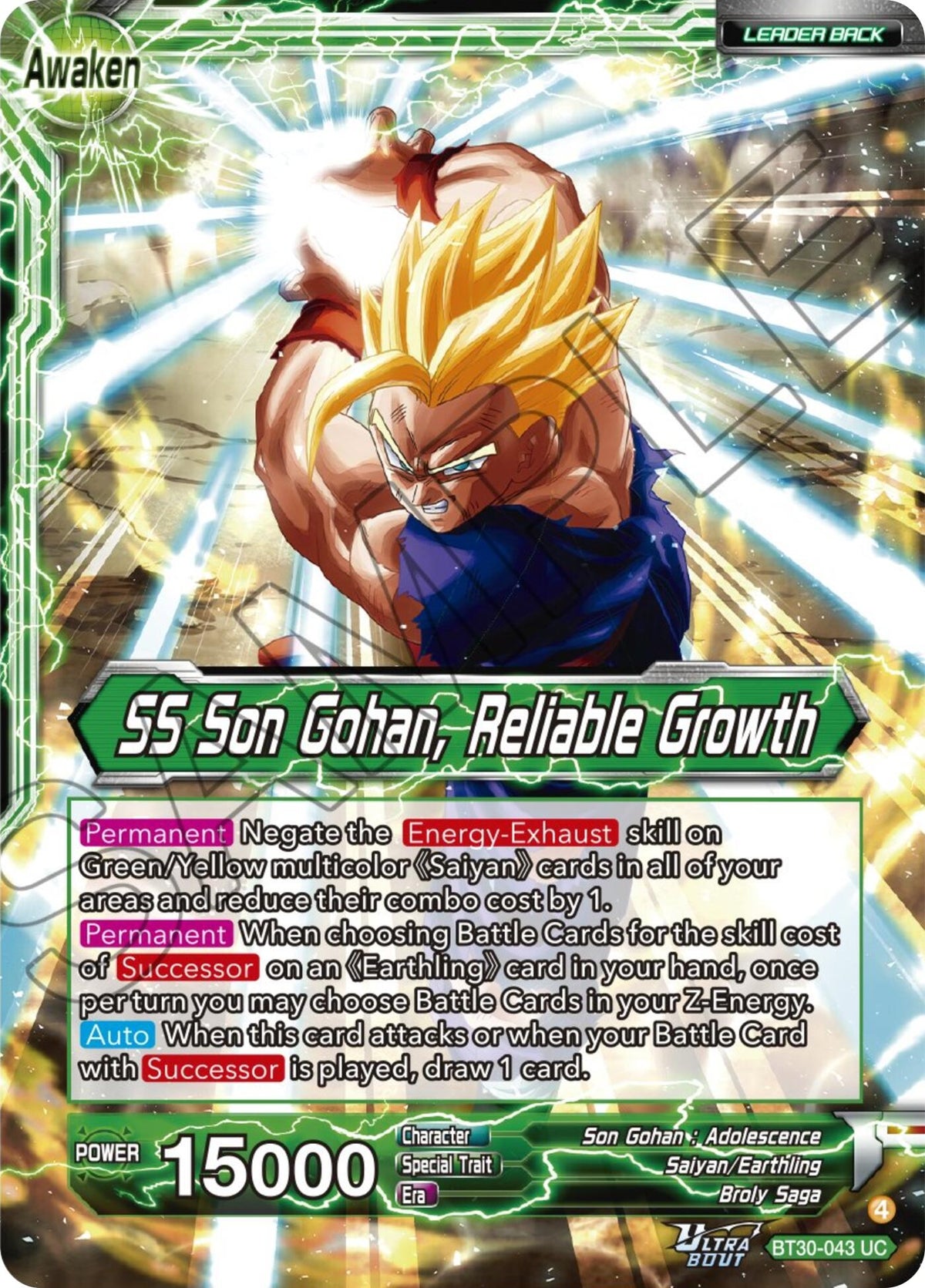 Image for Son Gohan // SS Son Gohan, Reliable Growth (BT30-043) (BT30) - Dragon Ball Super: Masters