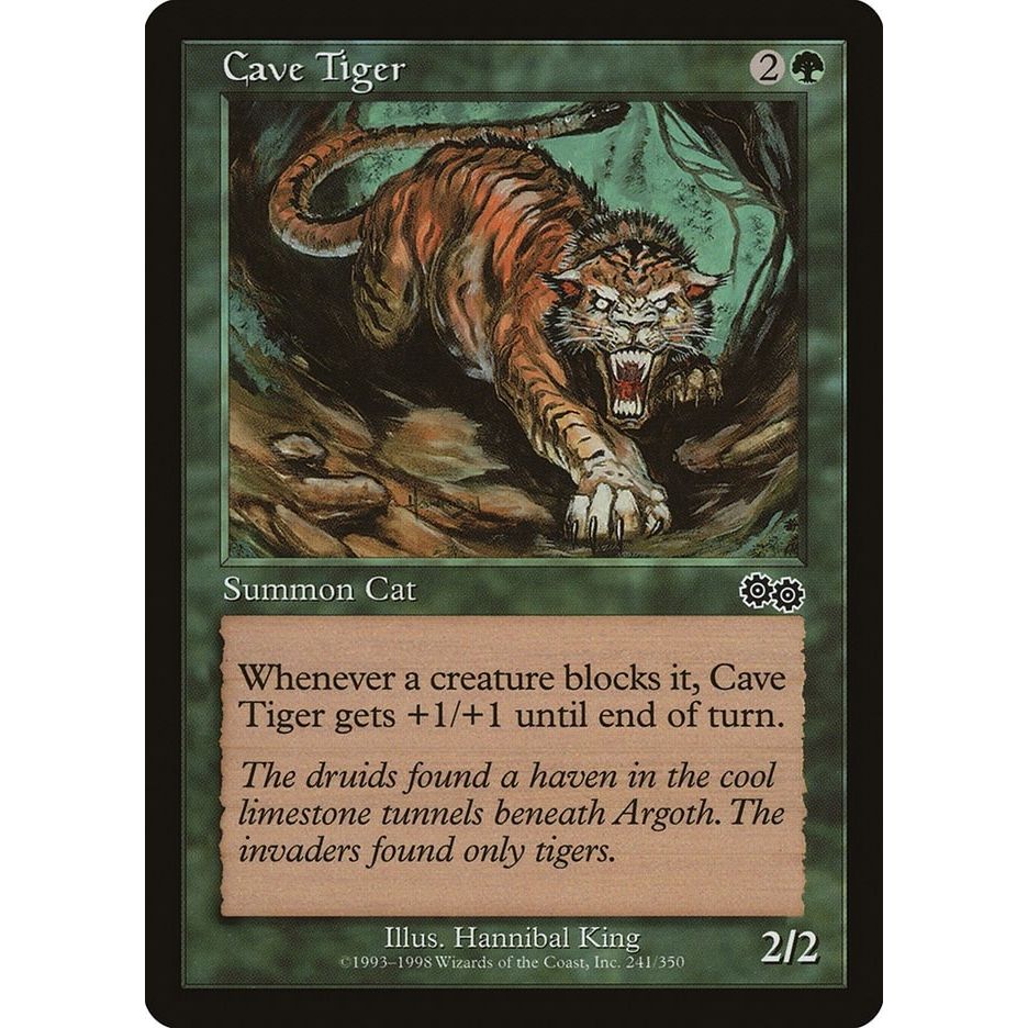 Image for Cave Tiger (241) (USG) - Magic: The Gathering