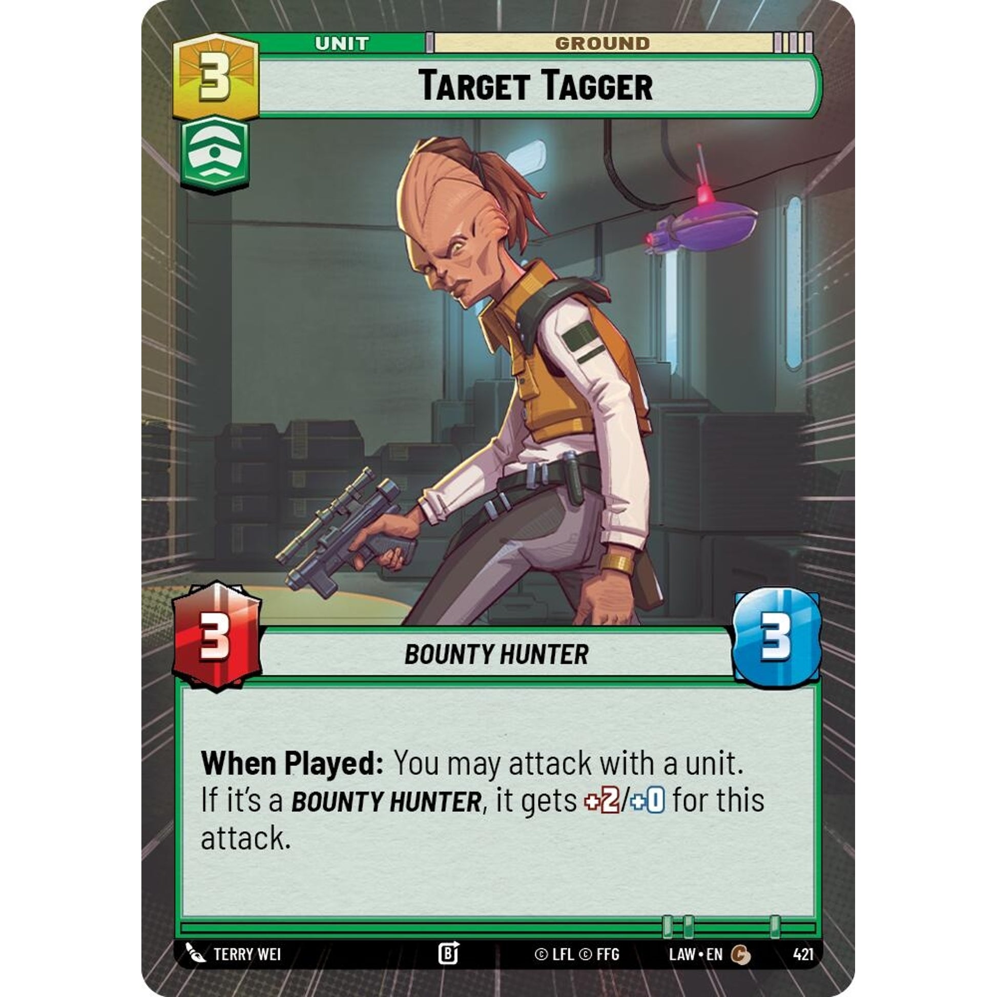 Image for Target Tagger (Hyperspace) (421) (LAW) - Star Wars: Unlimited