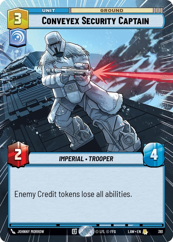 Image for Conveyex Security Captain (Hyperspace) (381) (LAW) - Star Wars: Unlimited
