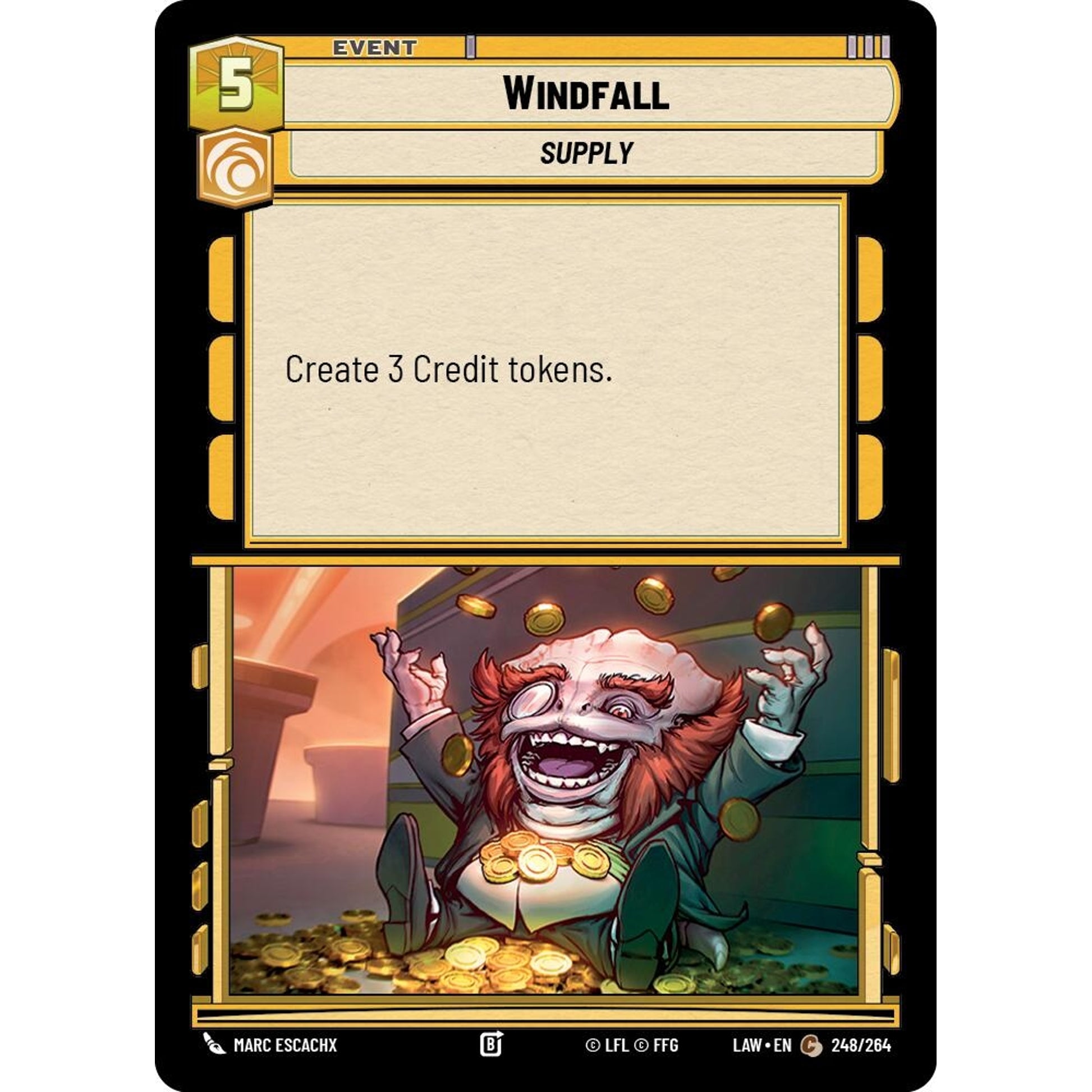 Image for Windfall (248/264) (LAW) - Star Wars: Unlimited