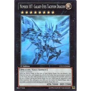 Image for Number 107: Galaxy-Eyes Tachyon Dragon (Ghost Rare) (LTGY-EN044) (LTGY) - YuGiOh