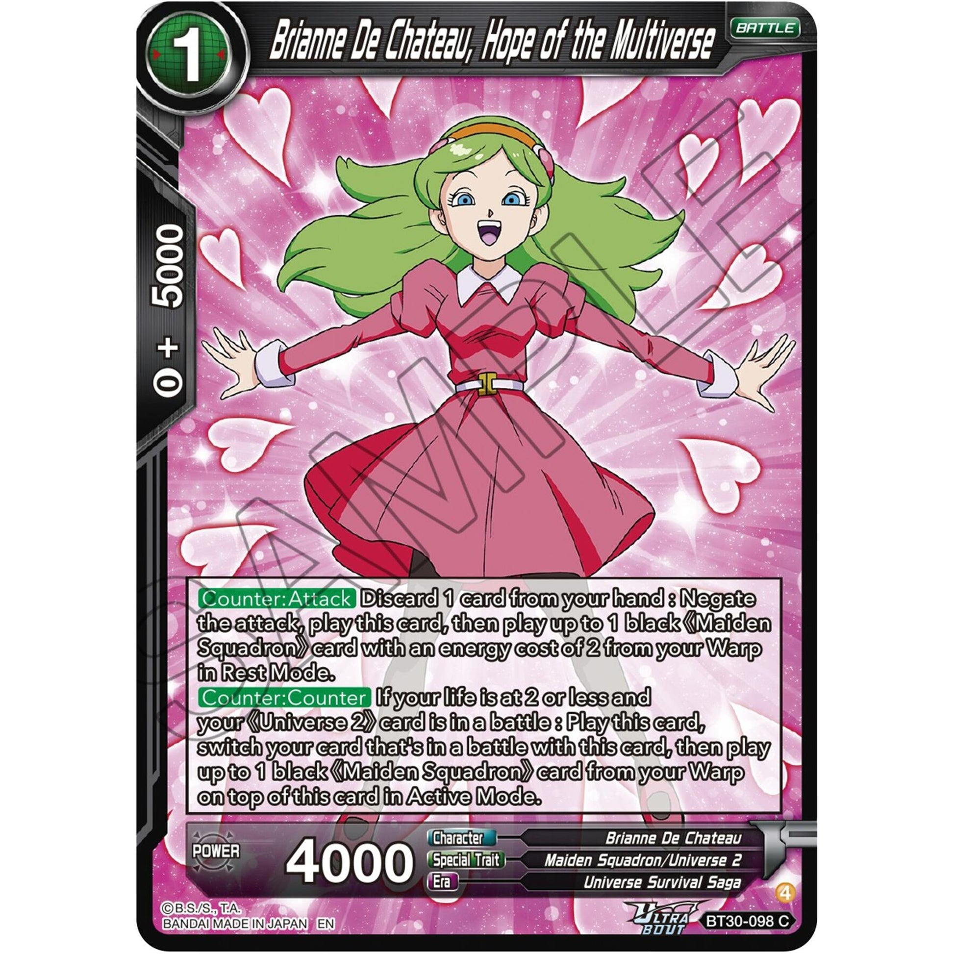 Image for Brianne De Chateau, Hope of the Multiverse (BT30-098) (BT30) - Dragon Ball Super: Masters