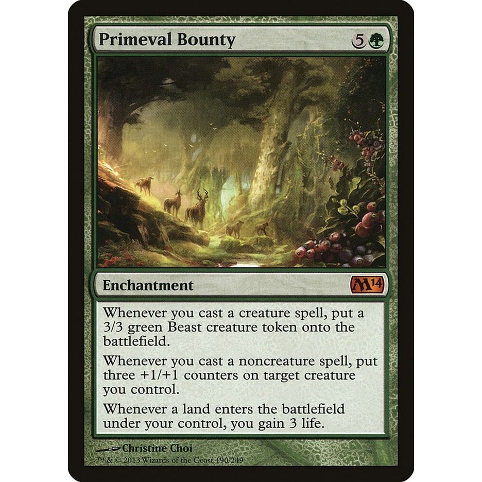 Image for Primeval Bounty (190) (M14) - Magic: The Gathering