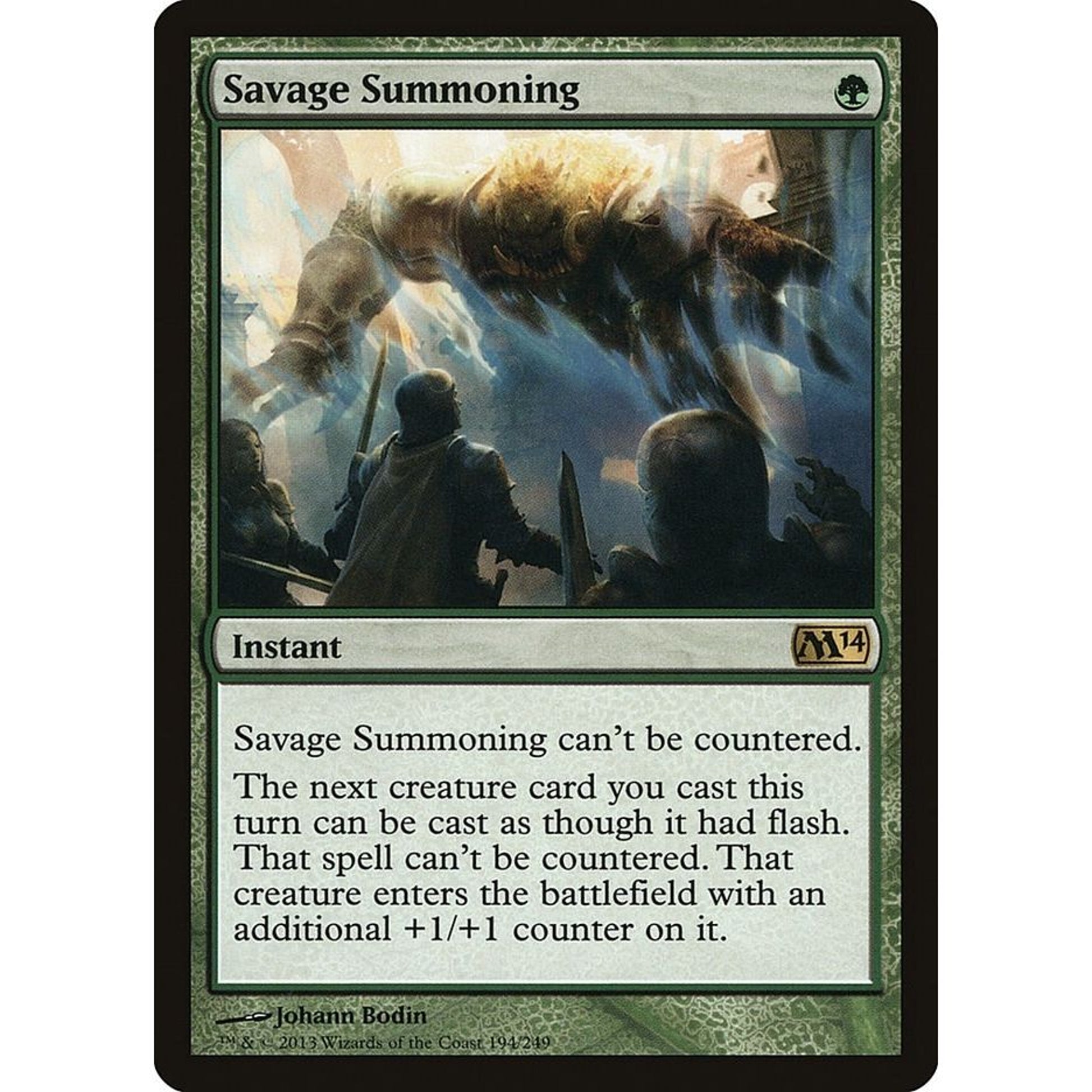 Image for Savage Summoning (194) (M14) - Magic: The Gathering