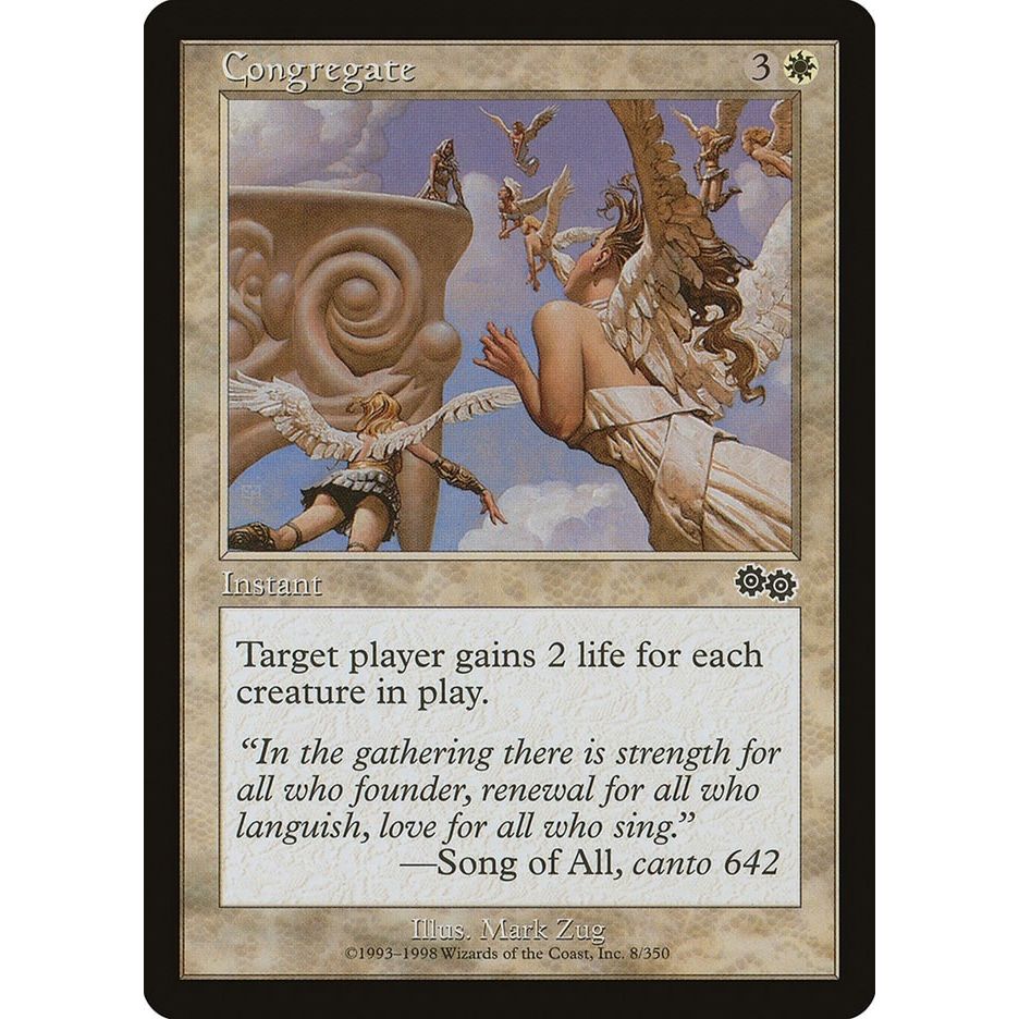 Image for Congregate (8) (USG) - Magic: The Gathering