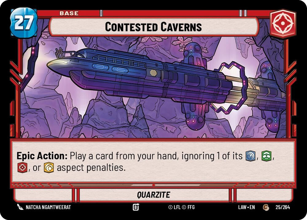 Image for Contested Caverns // Shield (25 // T03) (LAW) - Star Wars: Unlimited