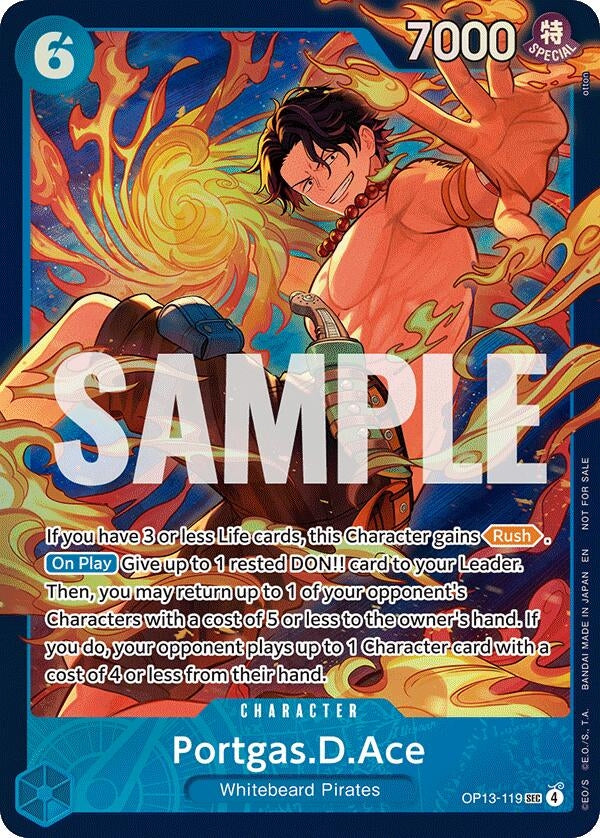 Image for Portgas.D.Ace (119) (Store Treasure Cup 2026) (OP13-119) (OP-PR) - One Piece Card Game