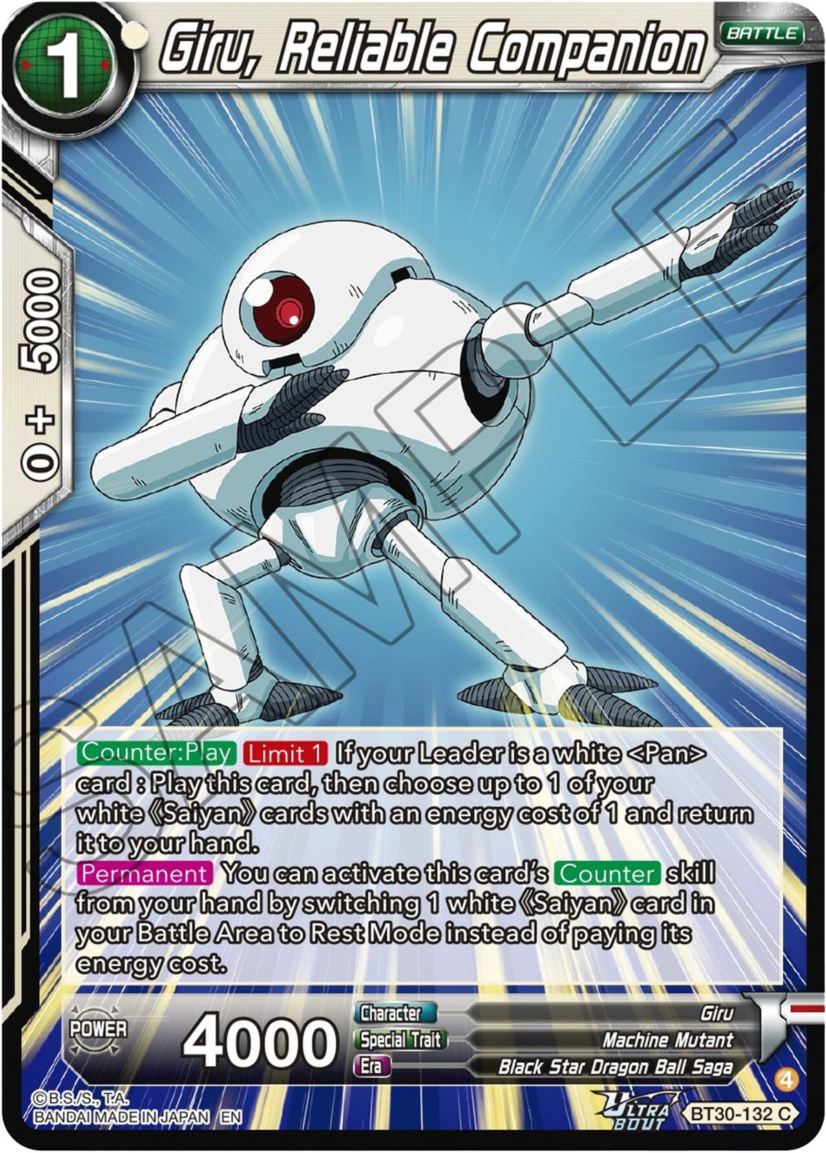 Image for Giru, Reliable Companion (BT30-132) (BT30) - Dragon Ball Super: Masters